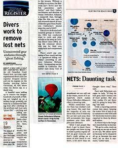 Orange County Register Online article about Ocean Defenders Alliance ODA - The Wave article front page