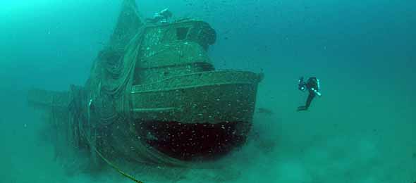 sunken vessel Infidel