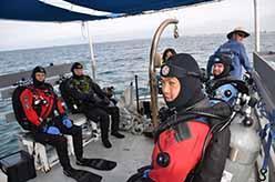 ODA Dive crew is suited up and prepared to go