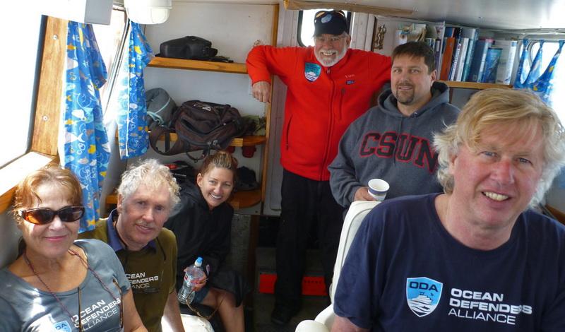 Happy ODA Dive & Boat Crew heading back to port with a good haul of ghost fishing gear!