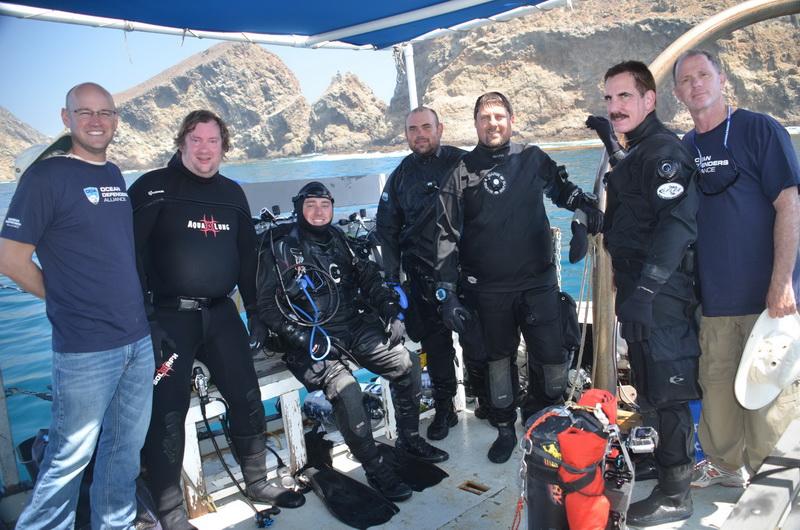 ODA Volunteer Crew - divers are suited up and ready to clean the ocean