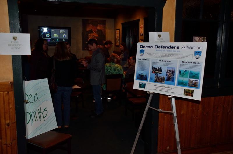 Ocean Defenders night at Sea Drinks gathering in Dana Point, CA