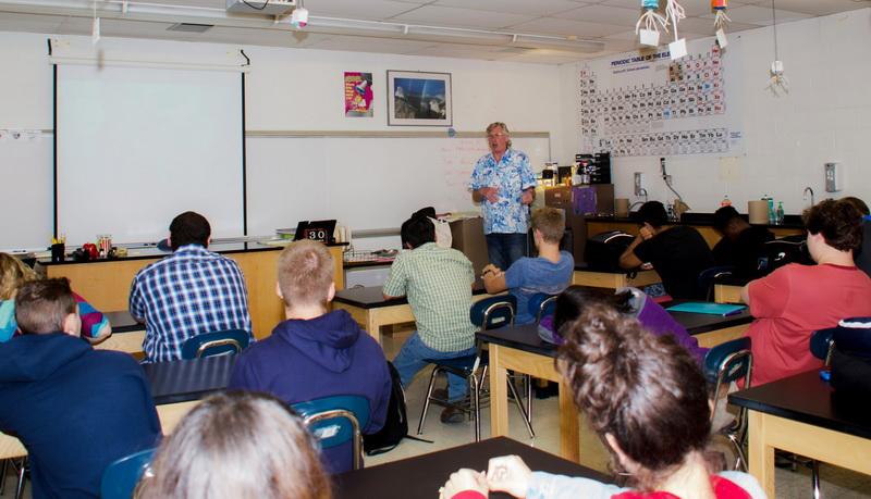 Captain Kurt Lieber educates youth about ocean debris