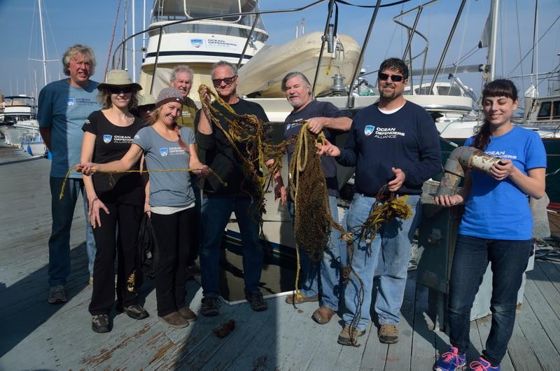 Ocean Defenders Dive & Boat Crew with the days catch.