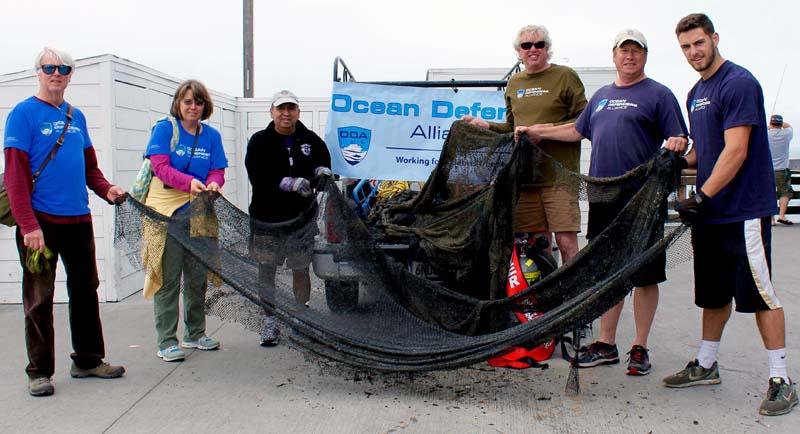 Squid net removed from Newport Beach pier