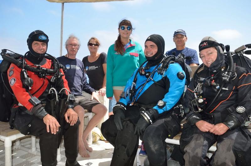 ODA Dive Crew before debris removal dive