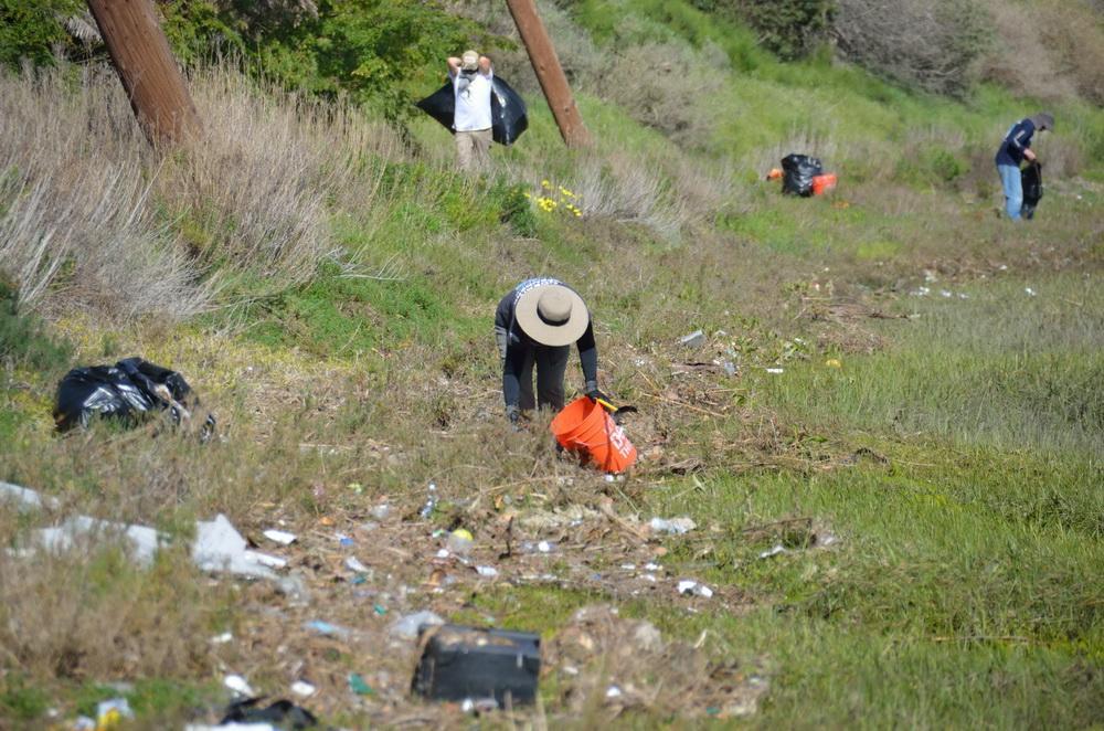 ODA Cleanup Crew removing plastic debris