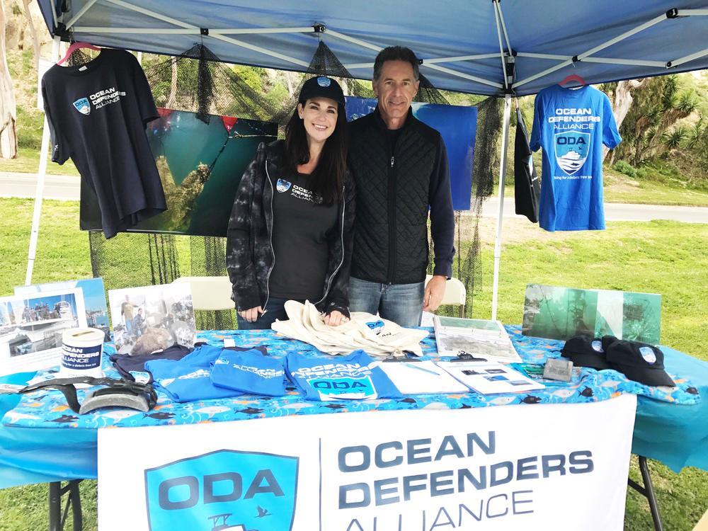 ODA volunteer Cheryl and Marc McCarthy at information booth