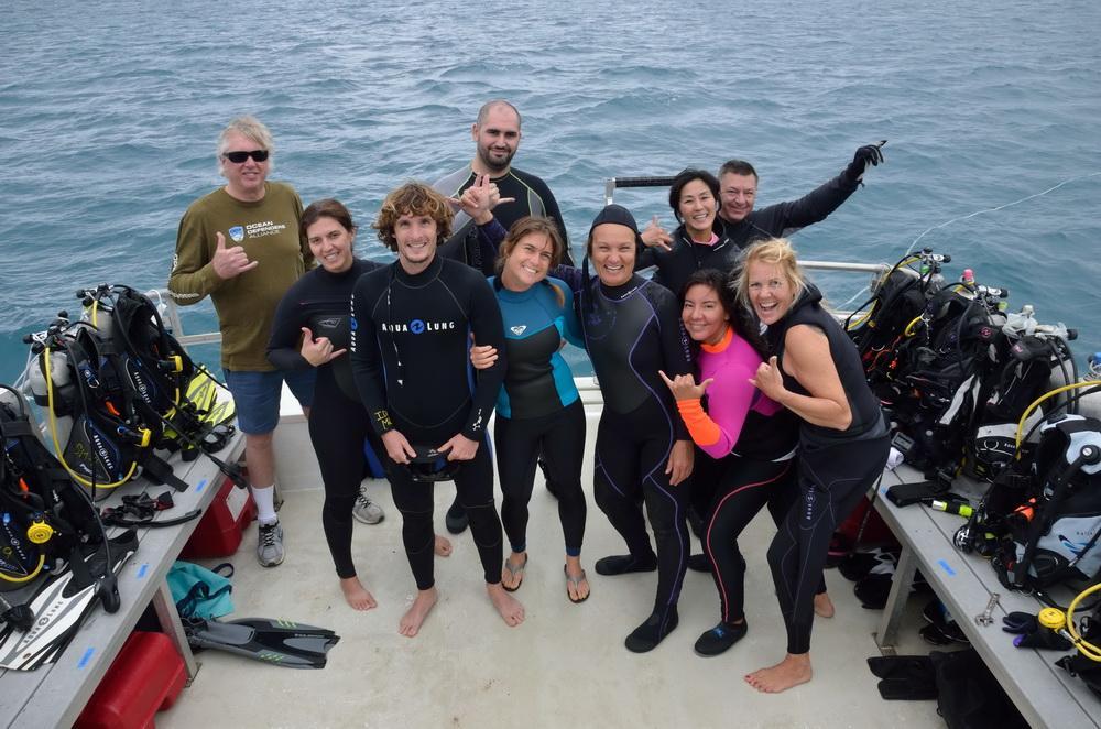 ODA Dive Crew before dive