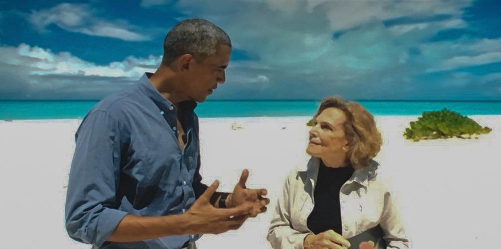 President Obama with Sylvia