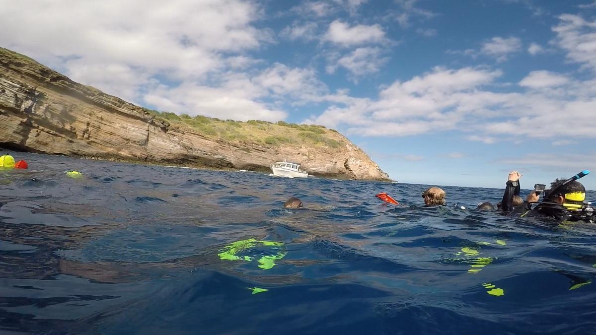 ODA divers pull debris to surface