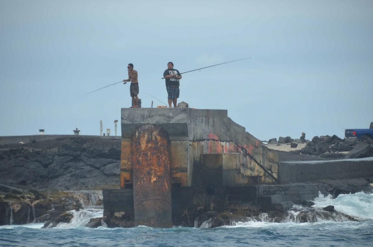 Fishermen on structure