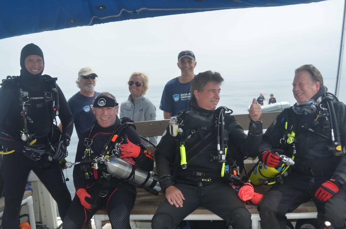 Ocean conservation crew