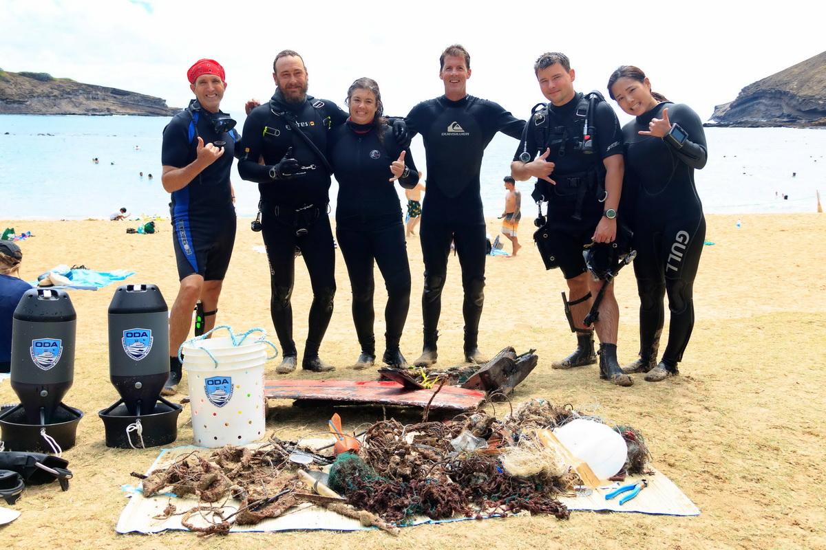 ODA Volunteer Divers w catch o the day