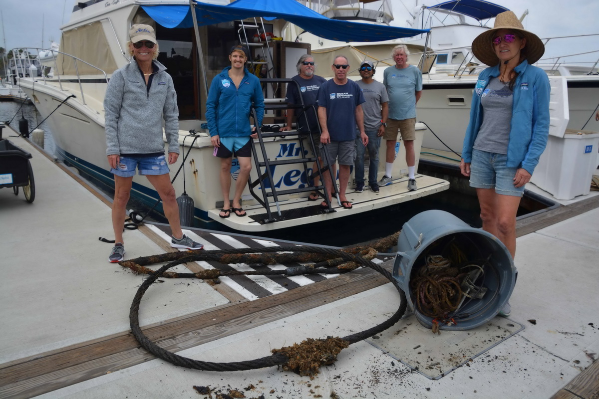 Ocean Defenders Crew with catch of the day