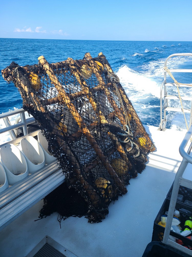 Illegal fishing gear removed