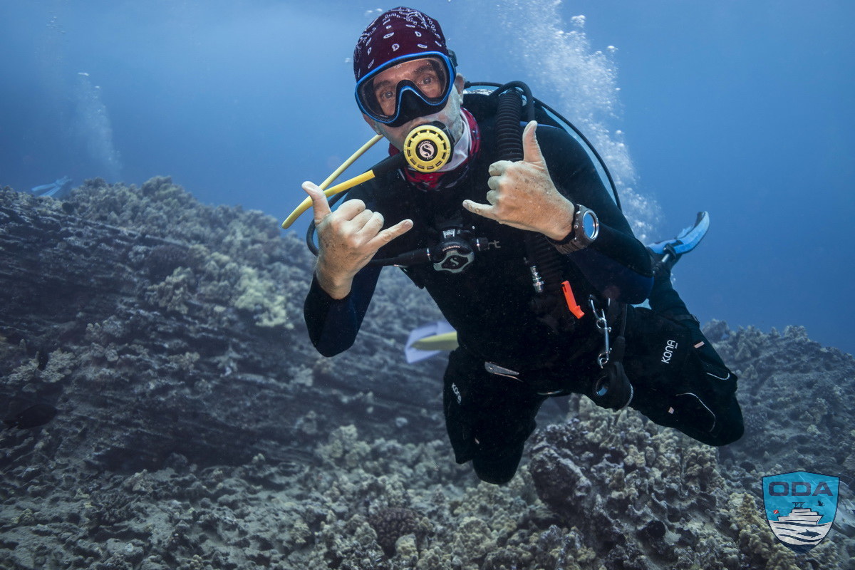 UW Diver removing debris