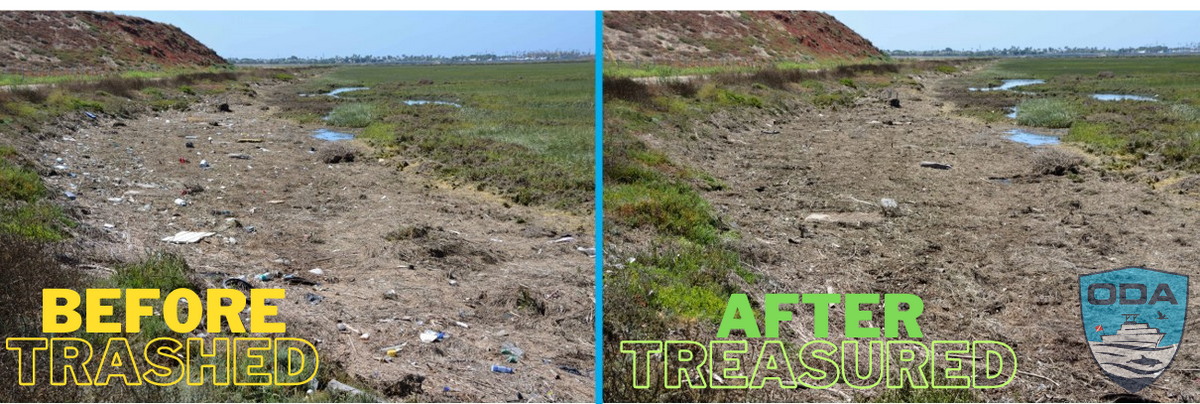 SBNWR Before - it was trashed and After - it was treasure