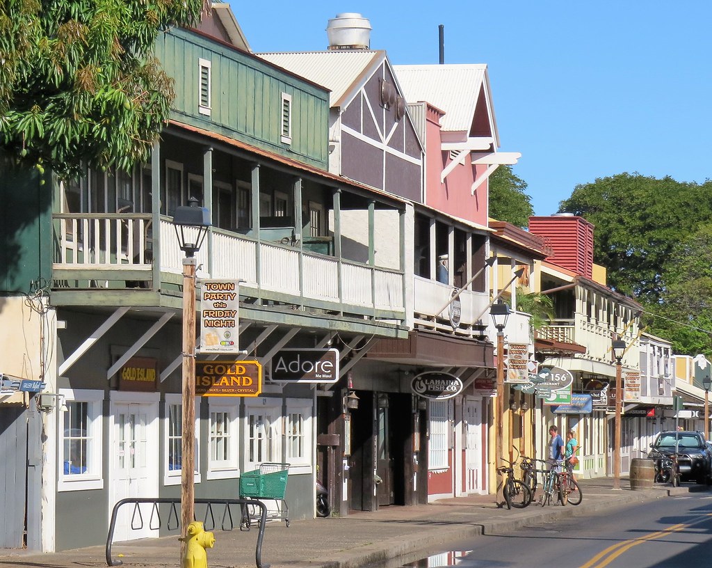 Historic Lahaina before the wildfire