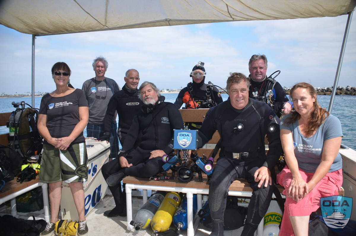 ODA Ocean Conservatio Crew on rear deck before dive