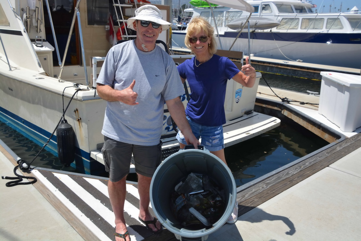 Geoff and Sue with the Catch of the Day