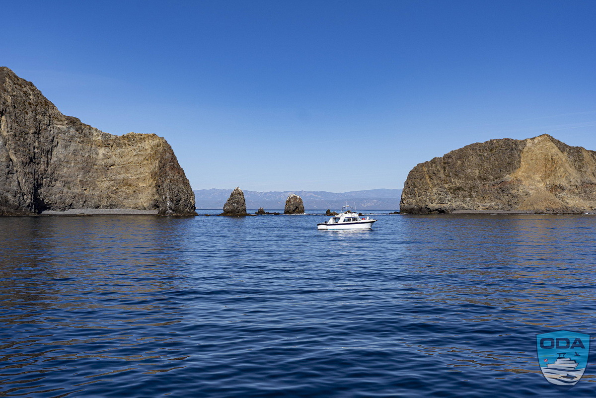 gap between Middle and East Anacapa