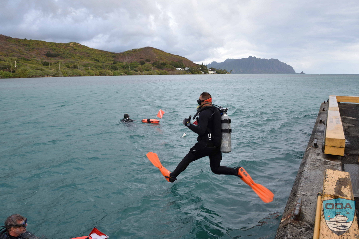 ODA ocean conservation Divers splashing in