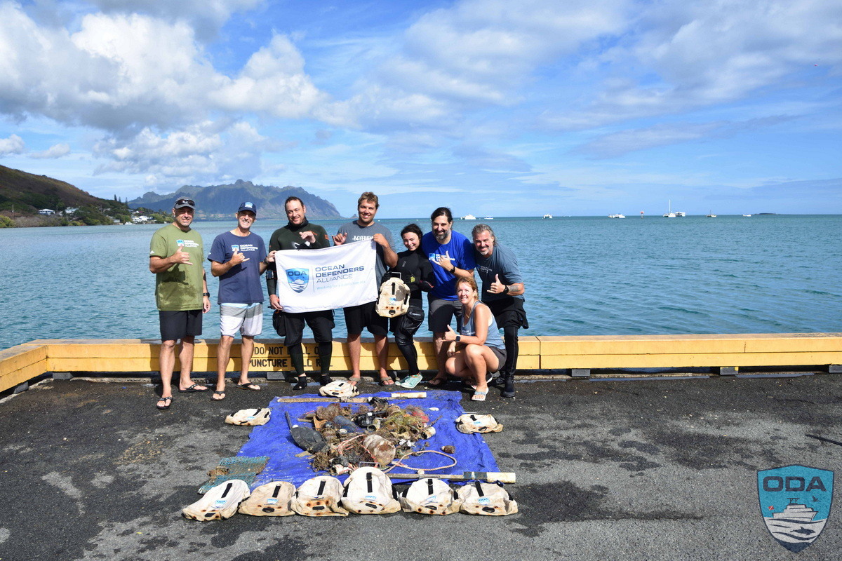 ODA Ocean Cleanup Crew with Catch of the Day 