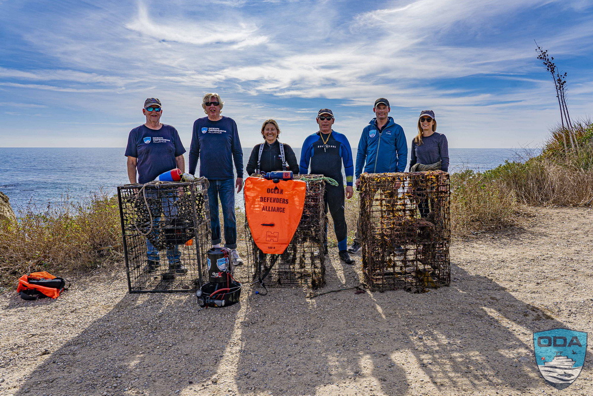 Ocean Defenders Alliance Crew with Catch of the Day