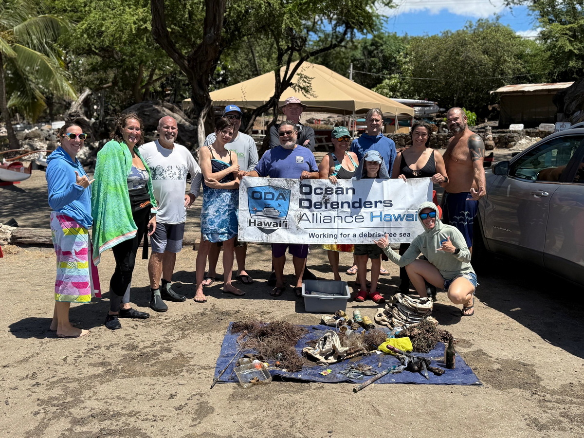 Big Island ocean conservation Crew with their Catch of the Da