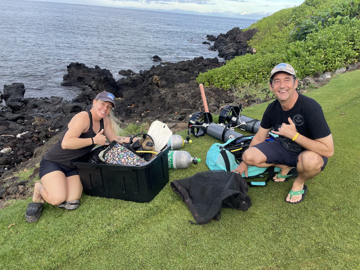 Kay and Brian before dive