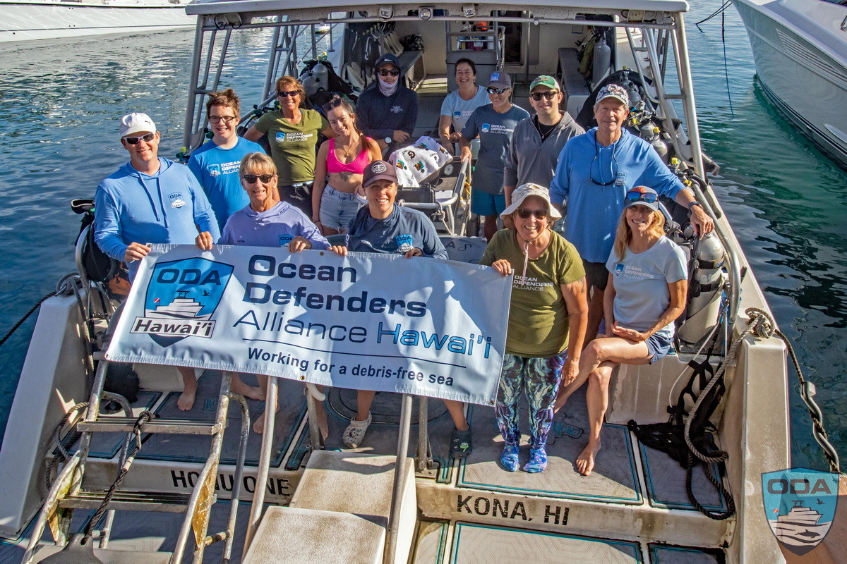 Ocean Defenders volunteer crew ready to pull ghost gear