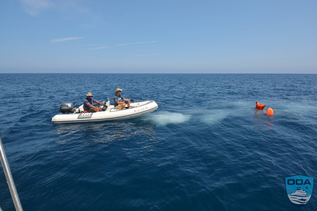 Chase boat speeds to recover ghost gear