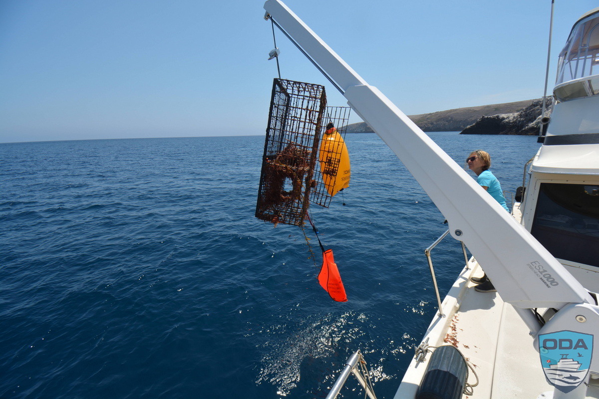 Trap on davit 7 LR 1200w wm